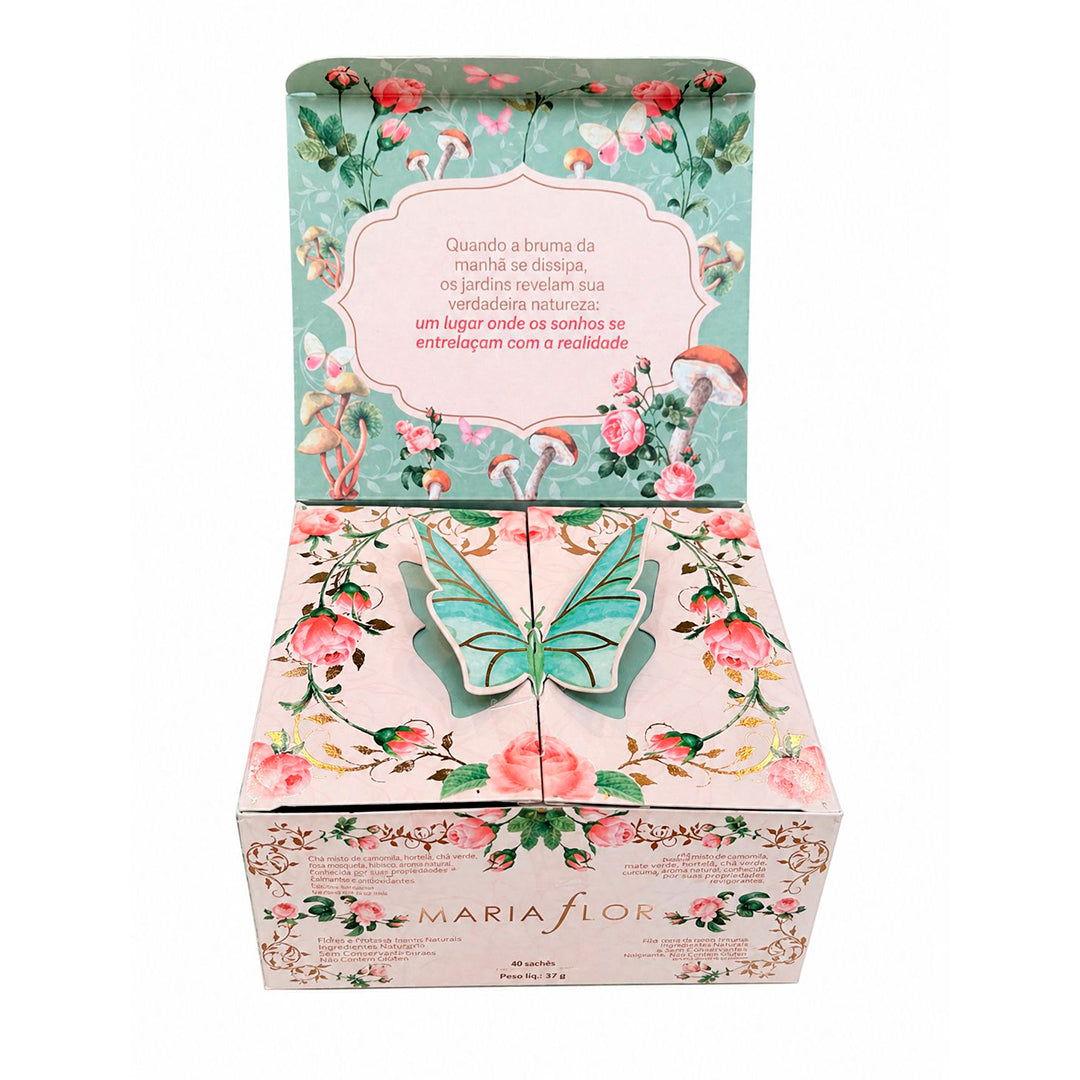 CAIXA DE CHÁS MARIA FLOR – INVERNO - 40 SACHÊS