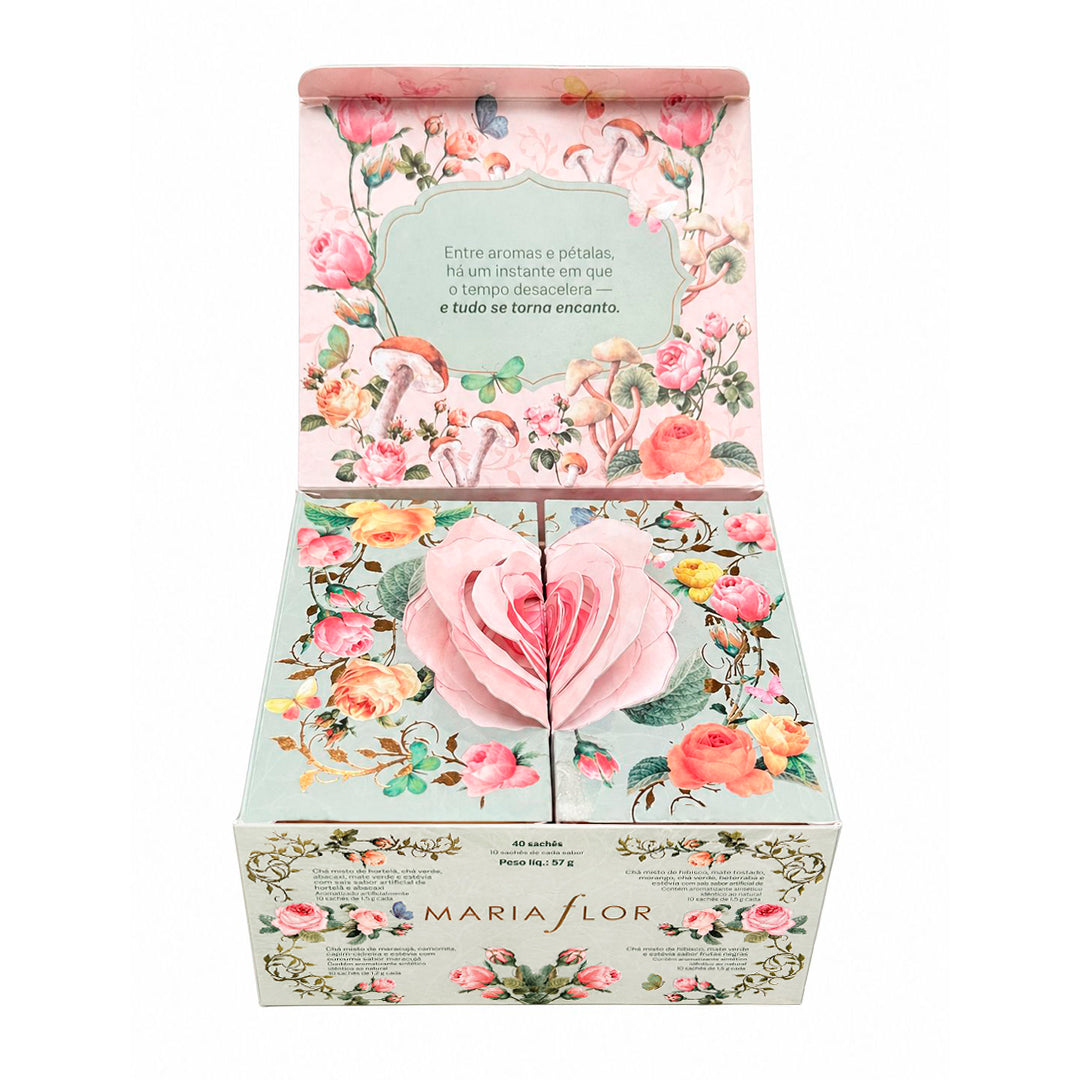 CAIXA DE CHÁS MARIA FLOR – VERÃO - 40 SACHÊS