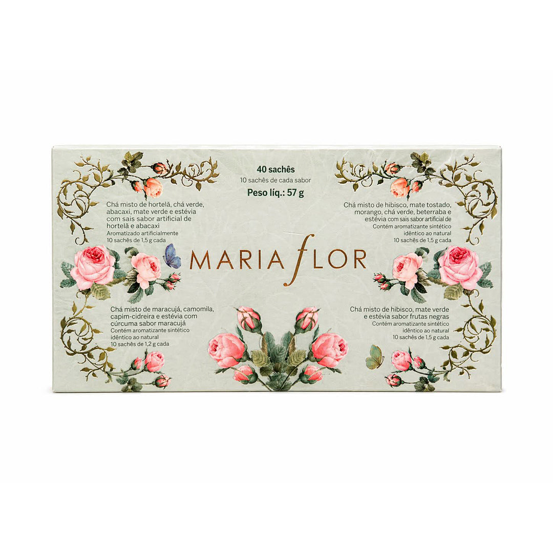 CAIXA DE CHÁS MARIA FLOR – VERÃO - 40 SACHÊS
