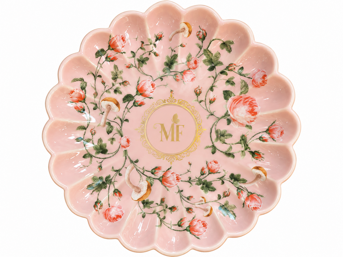 PRATO DE SOBREMESA ROSA MARIA FLOR