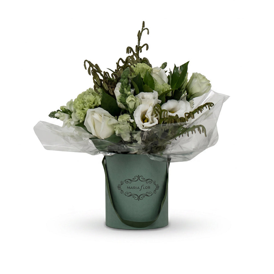 BAG BOUQUET – BRANCO E VERDE – M