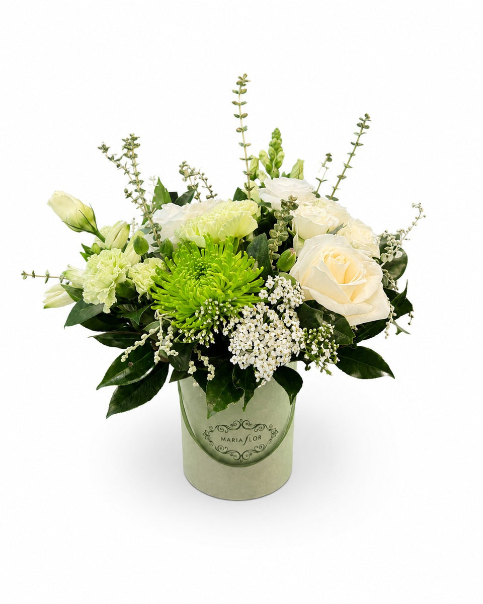 BAG BOUQUET – BRANCO E VERDE – M
