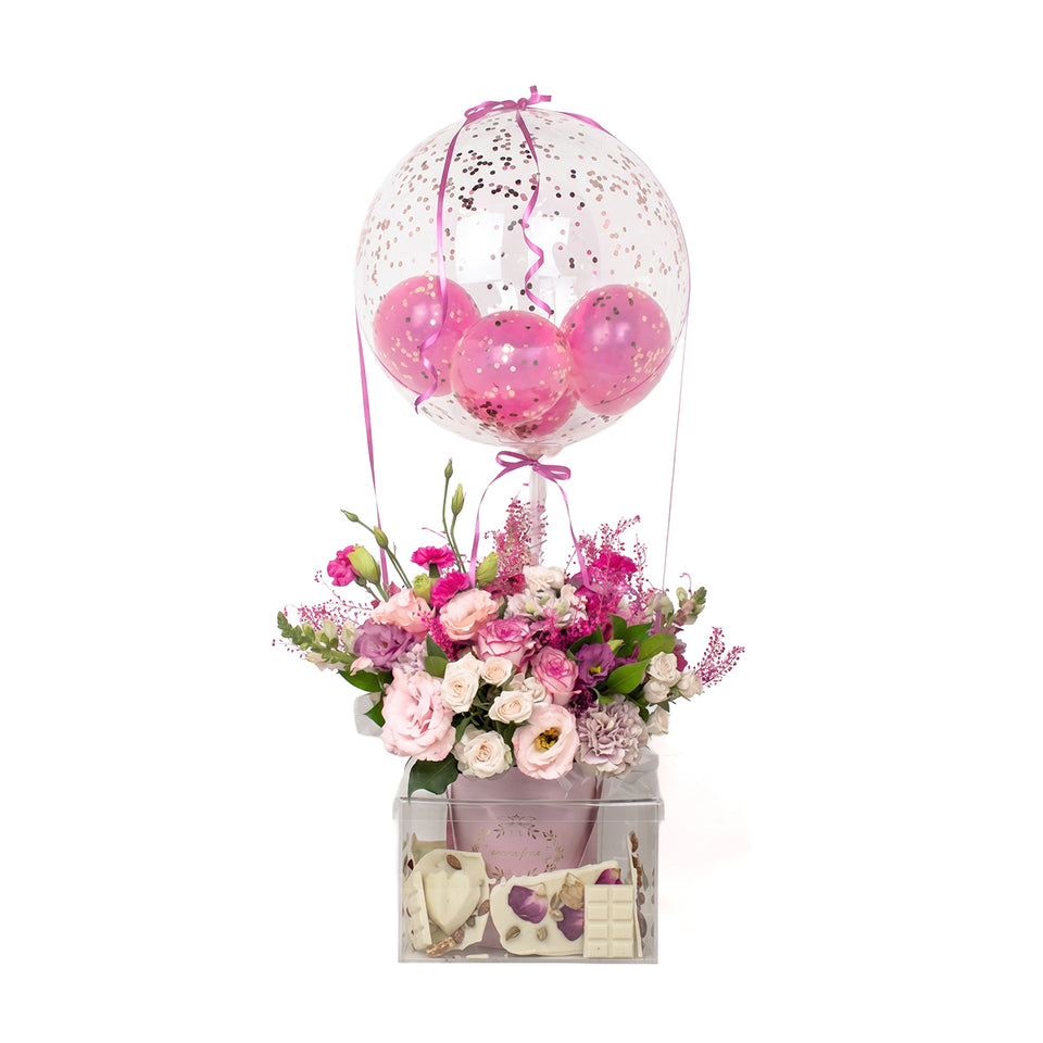 BOX – ROSA, SWEET AND BALLOON – GLASS