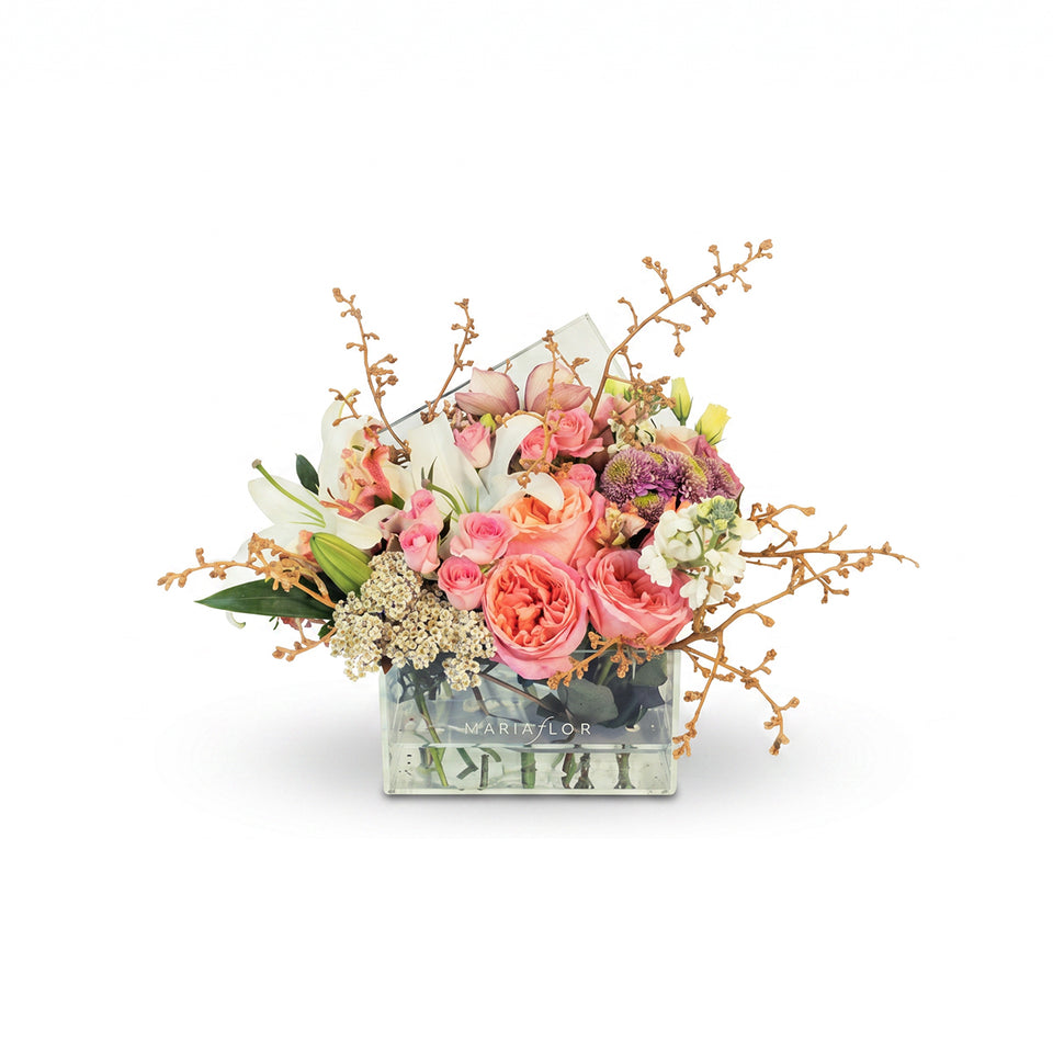 BOX – ROSA E BRANCO - GLASS P